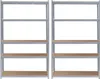 Wiltec set 2x ťažký regál 120x50x200cm, 175kg/policu, Náhľad obrázku produktu 3