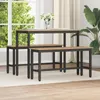 vidaXL Jedálenská lavica Artisan dub 100 x 32,5 x 48,5 cm Náhľad obrázku produktu 2