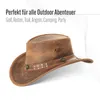 Buffalo Bill Herren Damen Western Cowboy Leder Hut Fuchs Produktbild-Vorschau 6