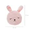 Cuscino per bambini a forma di coniglio rosa, 28 cm  - Anteprima dell’immagine prodotto 4