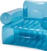 Close-up of a transparent blue inflatable chair. Produktbild-Vorschau