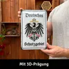 Retro Blechschild Deutsches Schutzgebiet, geprägtes Produktbild-Vorschau 2