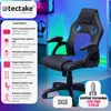 Kancelářská židle Mike - černá/modrá Náhled obrázku produktu 3