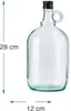6 x 2L Flasche mit rundem Griff + Aussgießer Produktbild-Vorschau 2