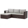 BEAUTYSOFA | SEVILLA Polyrattan Gartenlounge Braun – Produktbild-Vorschau 5