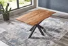 Esstisch Baumkante massiv Akazie natur 120 x 80 cm Produktbild-Vorschau 3