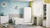 A child's bedroom with a bed, dresser, desk, and wardrobe. Náhled obrázku produktu