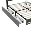 INONEFT Bett 160x200cm mit 4 Schubladen, Doppelbett Produktbild-Vorschau 12