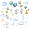 Muralo Wandsticker Set für Kinder 50 x 100 cm  KANINCHEN Produktbild-Vorschau 3