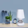 Näve 3045323 Stoff-Tischleuchte ; Farbe: Weiß / Chrom Produktbild-Vorschau 8