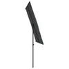 vidaXL Sonnenschirm mit Aluminium-Mast 2x1,5 m Schwarz Produktbild-Vorschau 5