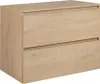 A light brown wooden cabinet with two drawers against a white background. Náhled obrázku produktu