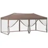 vidaXL Partyzelt Faltbar mit Seitenwänden Taupe 3x6 m -  Produktbild-Vorschau 7