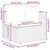 11-tlg. Garten-Sofagarnitur mit Kissen Grau Poly Rattan Produktbild-Vorschau 11