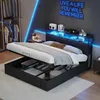 Fortuna Lai Lit capitonné 140x190 cm avec éclairage LED & Voir les images du produit 1