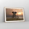 Gerahmtes Poster - Rahmen in heller Eiche - Elefant Ufer Produktbild-Vorschau 8