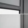 A close-up view of the top edge of a bioklimatic pergola, showing the mechanism for the awning. Produktbild-Vorschau