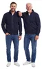 Mivaro Herren Sweatjacke Zipper Basic ohne Kapuze – Produktbild-Vorschau 5