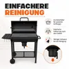 THE BLACK BEAST Holzkohlegrill Grillwagen - Kohlegrill BBQ Produktbild-Vorschau 8