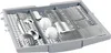 A dishwasher cutlery basket filled with silverware and two small white cups. Produktbild-Vorschau