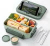 KANDONEX Brotdose mit Fächern 1300ml – Große Lunchbox Produktbild-Vorschau 2