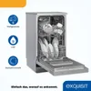 Exquisit Geschirrspüler GSP9109-030E silber | Spülmaschine Produktbild-Vorschau 3