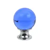 Domino Elegante Crystal D Möbelknopf 30mm in Chrom & Blau Produktbild-Vorschau 1