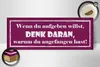 Holzschild Spruch 27x10cm wenn du aufgeben willst denk an Produktbild-Vorschau 3