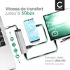 CELLONIC - Hub USB-C 4 Ports : 1x 4K HDMI, 1x USB-C Power Voir les images du produit 5