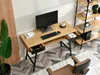 Biurko gavle dąb-czarny, podstawa czarny Podgląd zdjęcia produktu 12
