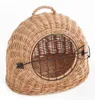 Korbhöhle Transportkorb Katzenhöhle aus Weide 45 cm Natur Produktbild-Vorschau 1