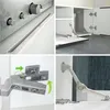 Vladon Wohnwand Mogan, Weiß matt/Grau Hochglanz - Moderne Produktbild-Vorschau 5