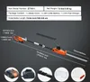 Product specifications and diagram of a cordless hedge trimmer. Náhled obrázku produktu