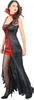 Costume da donna vampiro Halloween nero-rosso - M/L Anteprima dell’immagine prodotto 2