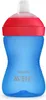 A blue Philips Avent soft sippy cup with a red lid and white spout. Náhled obrázku produktu