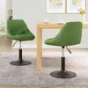 vidaXL Chaise de salle à manger 2 pcs. Pivotantes Vert Voir les images du produit 2