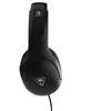 A close-up shot of a black gaming headset, specifically the earcup and part of the headband. Anteprima dell’immagine prodotto