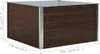 vidaXL Zvýšená posteľ 100 x 100 x 45 cm Pozinkovaná oceľ Náhľad obrázku produktu 5