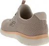 A rear view of a gray Skechers sneaker. Anteprima dell’immagine prodotto