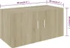 vidaXL Armadio a muro rovere Sonoma 80x39x40 cm materiale Anteprima dell’immagine prodotto 9