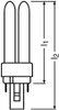 Osram Dulux - D 26 W 860/865 Stick Energiesparlampe, Stick Produktbild-Vorschau 3