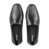 GEOX Slipper ASCANIO, Glattleder, Schwarz, Herren Produktbild-Vorschau 4
