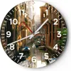 Wanduhr - Rund - Glasuhr - Venedig Brücke Wasser Haus - Produktbild-Vorschau 1