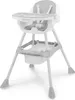 A white and gray baby high chair is shown against a white background. Anteprima dell’immagine prodotto