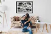 Bild - Bilderrahmen - 100 cm x 70 cm - MDF - Rahmen - Foto Produktbild-Vorschau 3