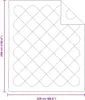 vidaXL Bettdecke 260 x 220 x 4 cm Keine Polyester Weiß Produktbild-Vorschau 8