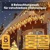 Salcar 10m 400 LED Lichterkette Eisregen LED Lichterkette Produktbild-Vorschau 3