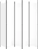 vidaXL 5-częściowy parawan biały 250x220 cm tkanina Podgląd zdjęcia produktu 4