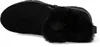 A black boot with fur lining is shown from a top-down perspective. Produktbild-Vorschau