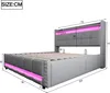 STILVORA Polsterbett 160x200 Doppelbett mit  Produktbild-Vorschau 7